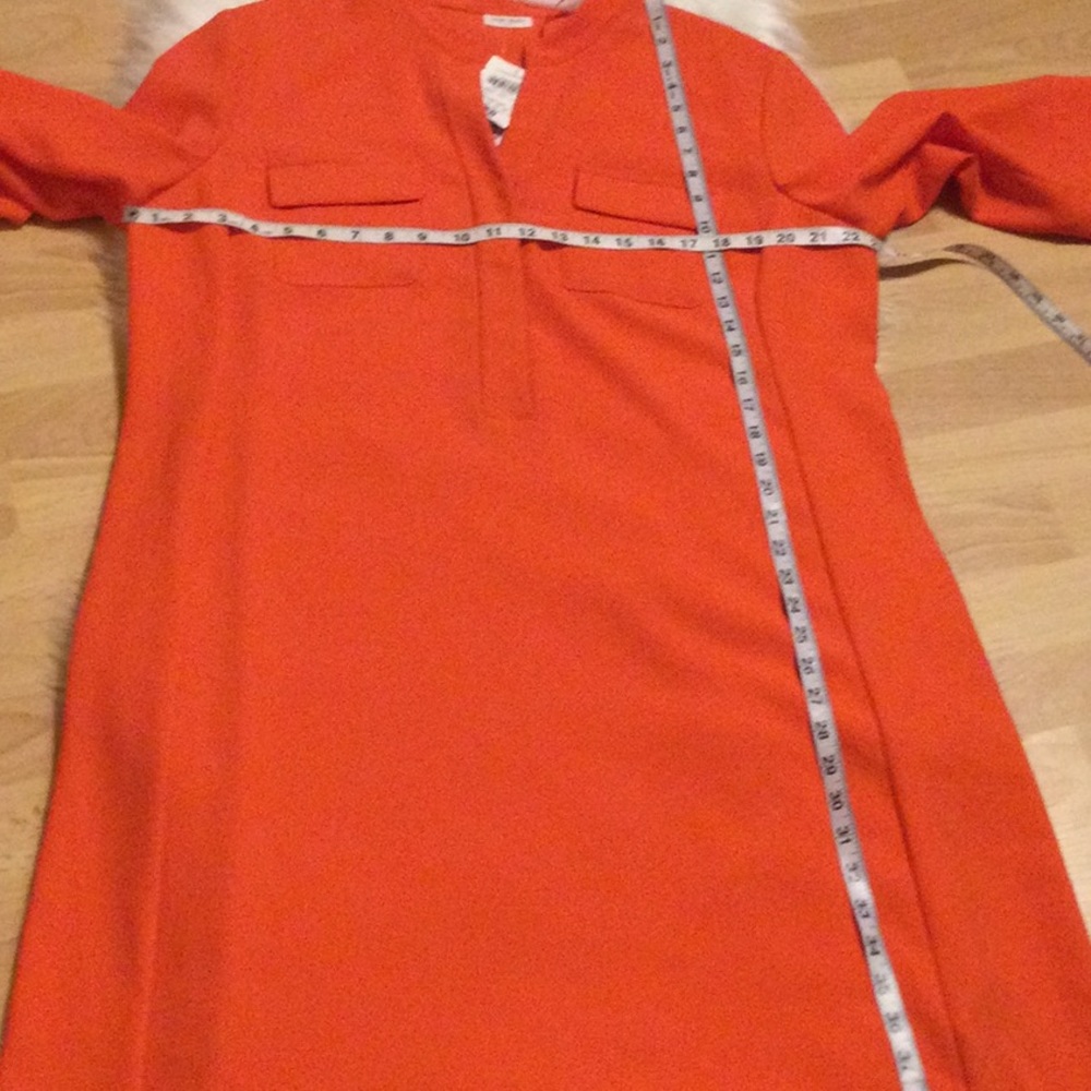 Gerry Weber sheath shirt dress tangerine orange NEW with TAG size size 16 - Picture 5 of 7